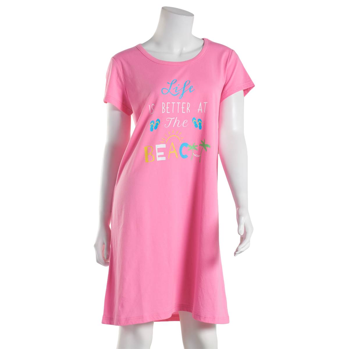 Womens Goodnight Kiss Life Is Better At The Beach Nightshirt