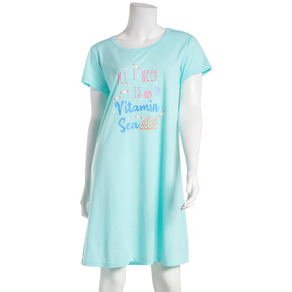 Womens Goodnight Kiss All I Need Is Vitamin Sea Nightshirt