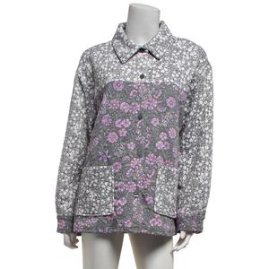Womens MUK LUKS(R) Quilted Patchwork Floral Pajama Shacket alternate view