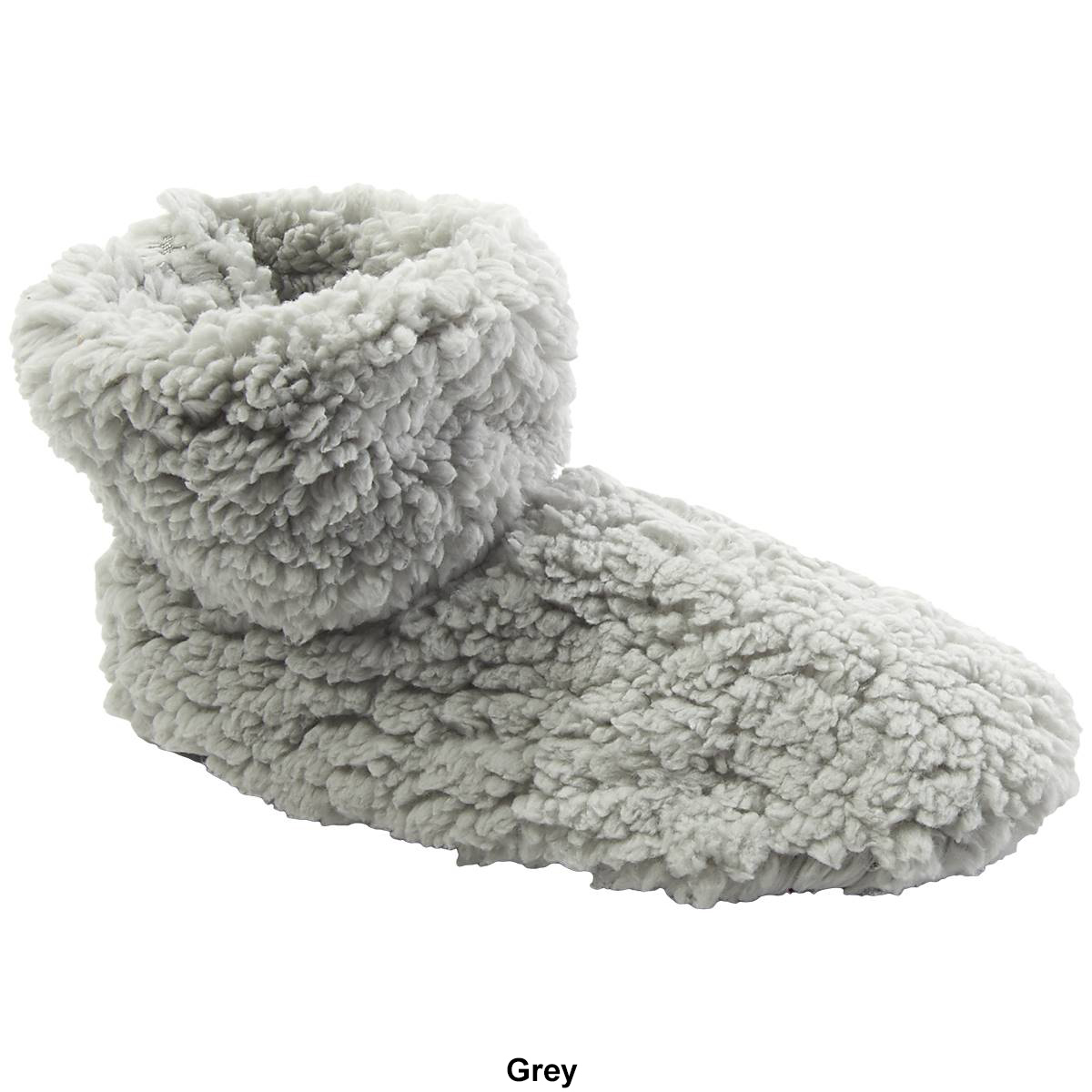 Womens Fuzzy Babba Mini Bootie Slippers