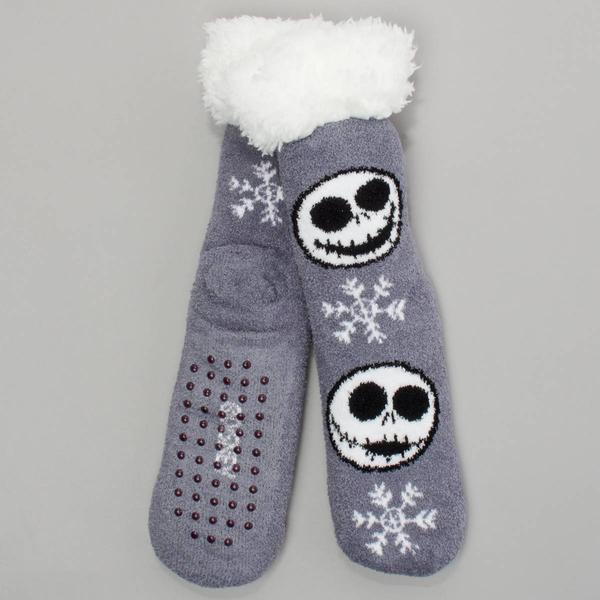 Womens Disney Nightmare Before Christmas Sherpa Slipper Socks alternate view