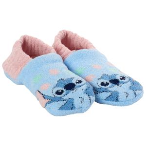 Womens Disney Stitch Knit Micro Slipper Sock