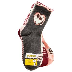 Girls Peanuts(tm) 5pk. Mid Crew Socks