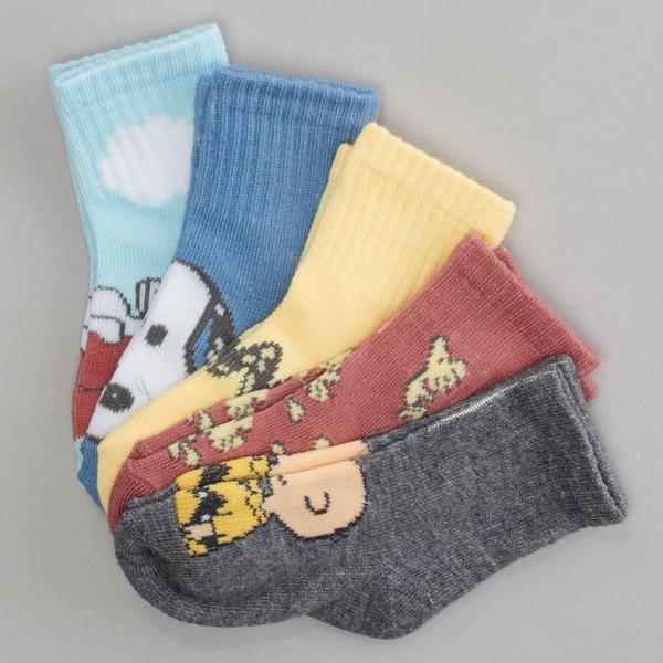 Baby Boy (12-24M) Peanuts(tm) 5pk. Crew Socks
