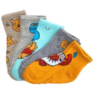 Toddler Boy Disney 5pc. Winnie The Pooh Mid Crew Gripper Socks