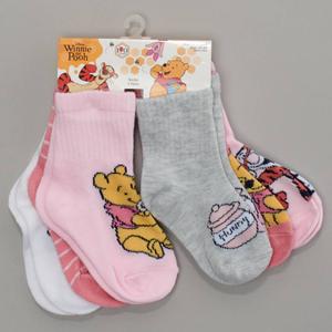 Toddler Girl 5pk. Winnie The Pooh Gripper Socks