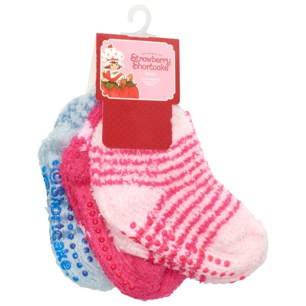 Baby Girl (12-24M) 3pk. Strawberry Shortcake(tm) Gripper Socks