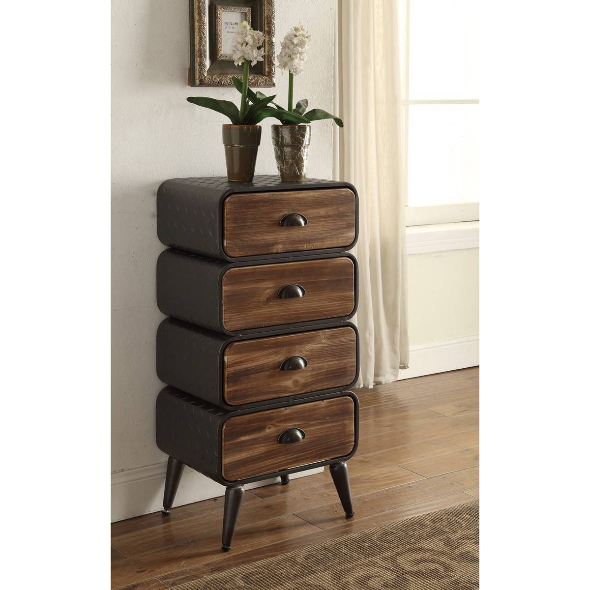 4D Concepts Urban Loft 4 Rounded Drawer Chest