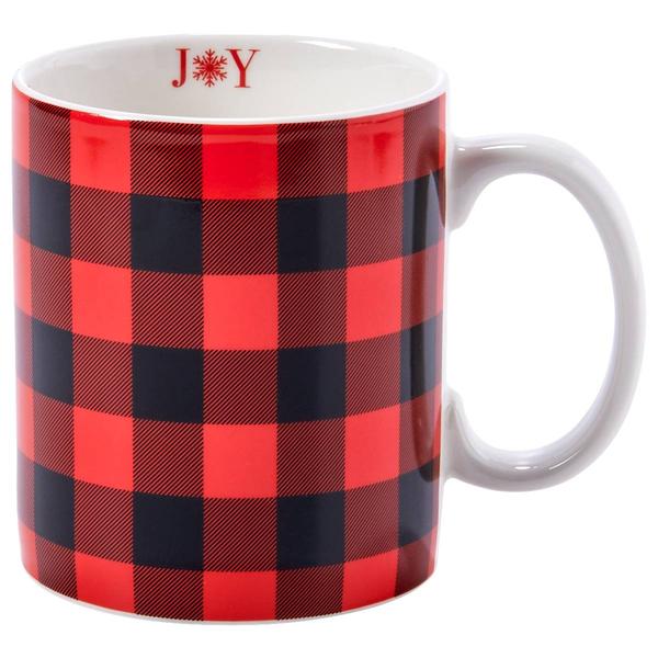Kennedy Red & Black Checkered Mug