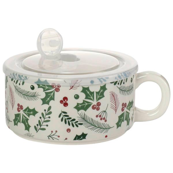 Kennedy Mistletoe Soup Mug with Lid