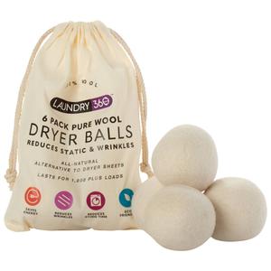 Laundry360 Set of 6 Wool Dryer Balls
