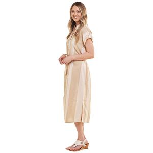 Womens Mlle Gabrielle Cap Sleeve Stripe Shirtdress alternate view