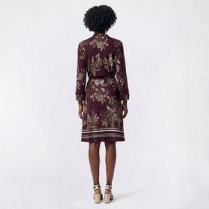 Womens Mlle Gabrielle 3/4 Sleeve Floral Crepe Sheath Dress alternate view