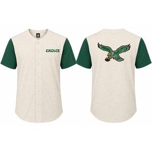 Mens Big & Tall NFL Philadelphia Eagles Button Front Jersey