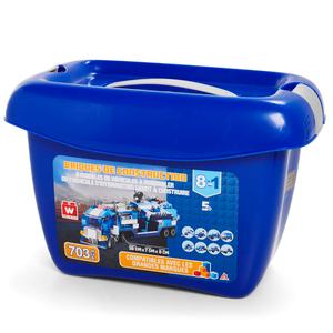 Wise Blocks 8-in-1 Police Car Bucket