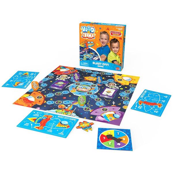 Goliath Games Vlad & Niki Blast Off! Board Game alternate view