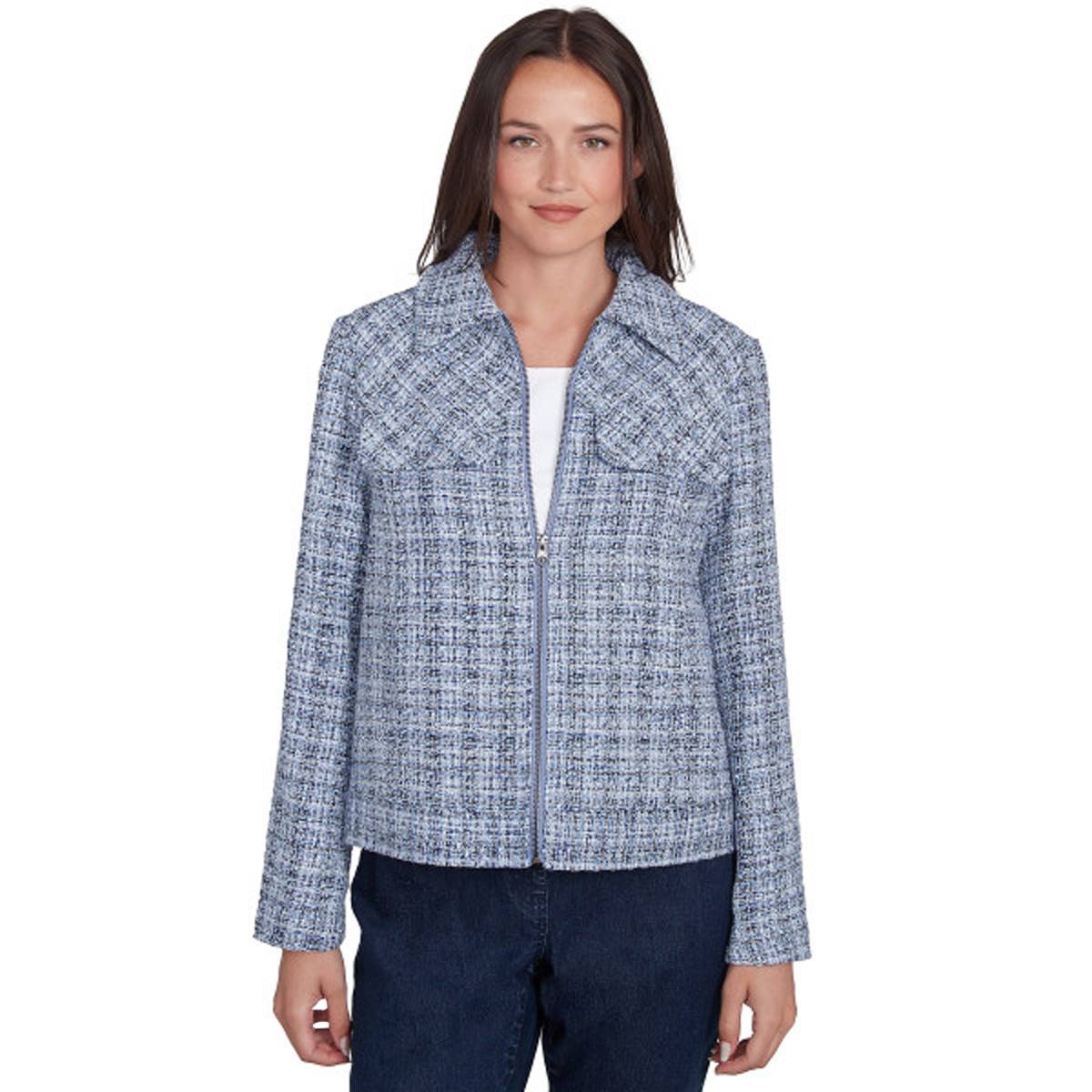 Womens Skye's The Limit Harbor Fest Long Sleeve Boucle Jacket