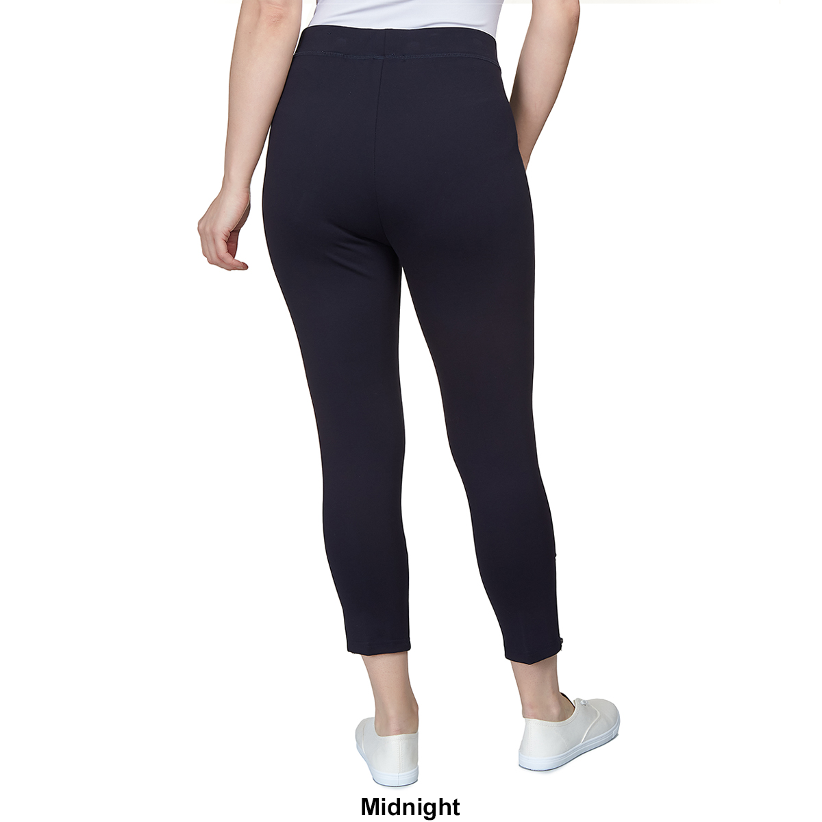 Plus Size Skye's The Limit Essentials Zipper Hem Capri Leggings