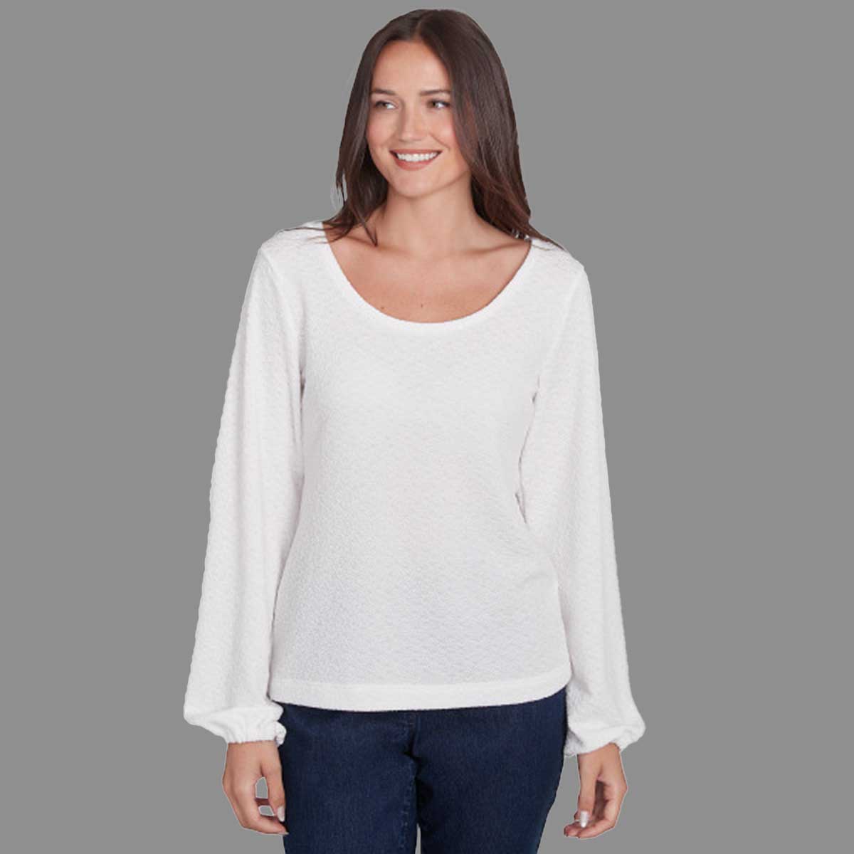 Womens Skye's The Limit Harbor Fest Long Balloon Sleeve Blouse