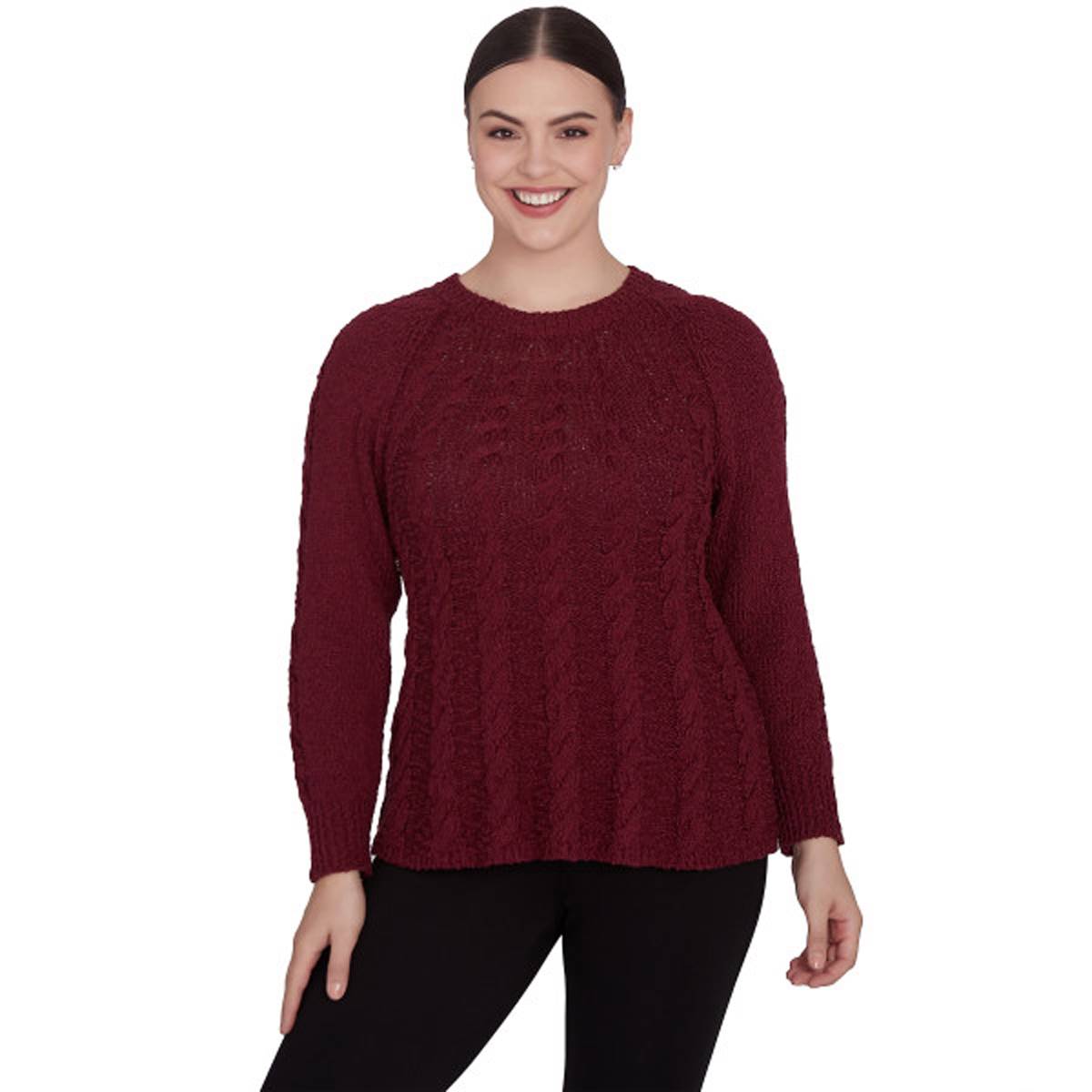 Petite Sky's The Limit Fashion Essentials Slub Yarn Sweater