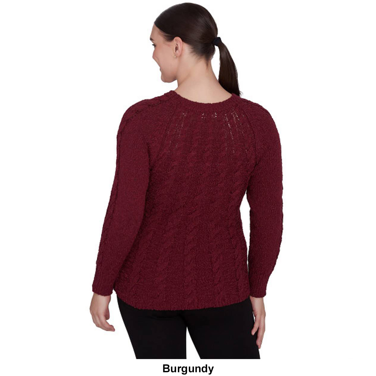 Womens Skye's The Limit Fashion Essentials Slub Yarn Sweater