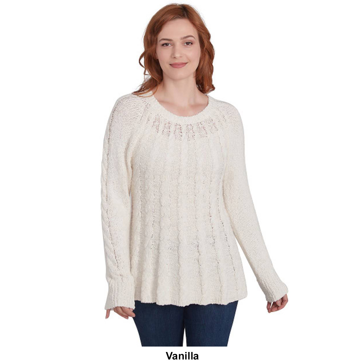 Womens Skye's The Limit Fashion Essentials Slub Yarn Sweater