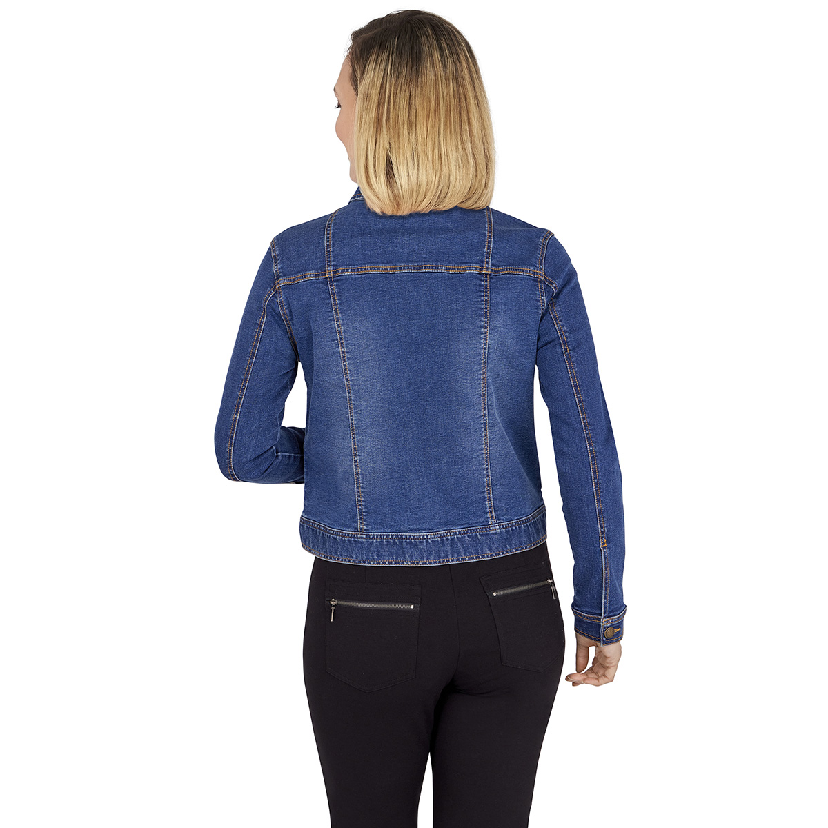 Plus Size Skye's The Limit Essentials Long Sleeve Denim Jacket