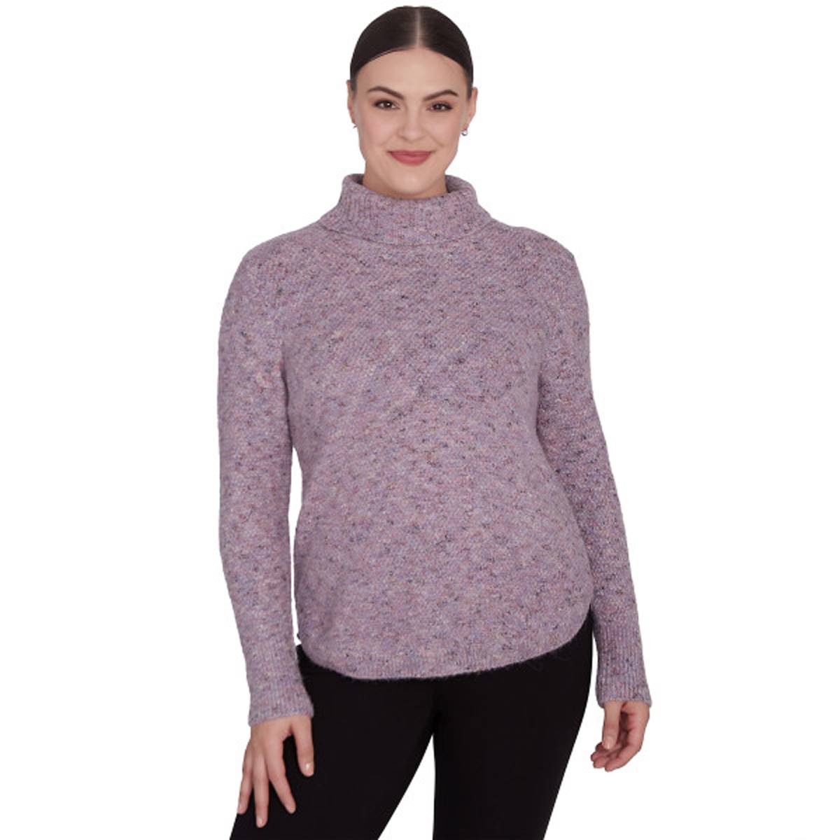 Womens Skye's The Limit Fashion Essentials Speckled Sweater