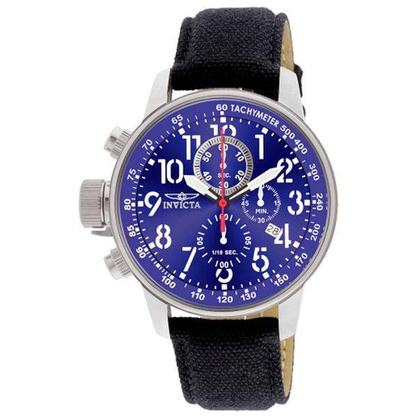 Mens Invicta I-Force Zager Blue Dial Quartz Watch - 1513