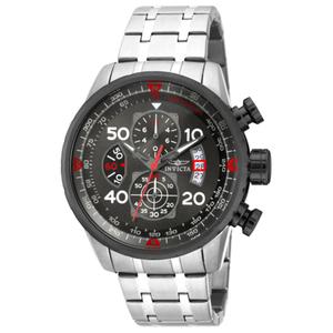 Mens Invicta Aviator Gunmetal Dial Watch - 17204