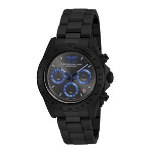 Mens Invicta Speedway Black Charcoal Dial Quartz Watch - 17313