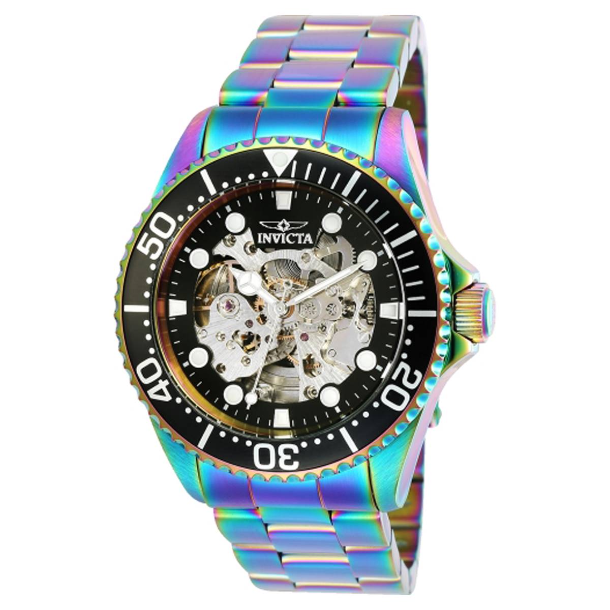 Mens Invicta Pro Diver 43mm 2650 Nickel Automatic Watch - 25341