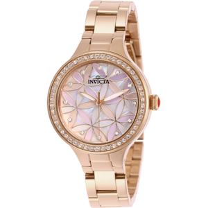 Womens Invicta Wildflower Rose Gold Quartz Watch - 28824
