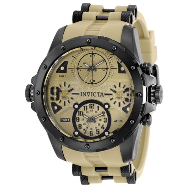 Mens Invicta Coalition Forces Black/Light Brown Band Watch-31139