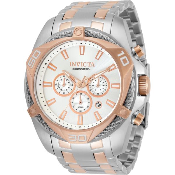Mens Invicta Bolt Stainless Steel Silver Dial Quartz Watch-34134