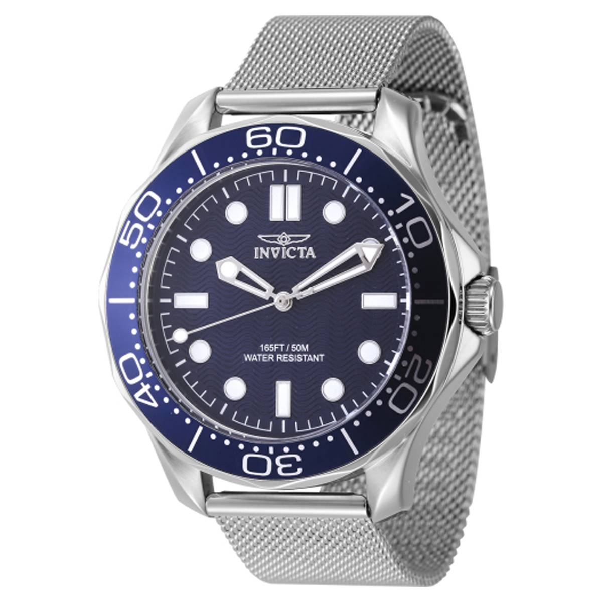 Mens Invicta Pro Diver Blue Dial Quartz Watch - 45981