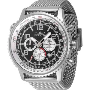 Mens Invicta Ocean Voyage Black Dial Quartz Watch - 47252