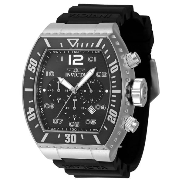 Mens Invicta Pro Diver Black Dial Chronograph Watch - 47282