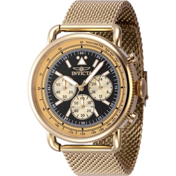 Mens Invicta Speedway Black Dial Quartz Watch - 47361