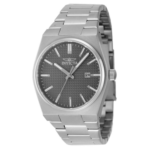 Mens Invicta Speedway Stainless Steel Charcoal Dial Watch - 48391