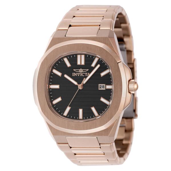 Mens Invicta Speedway Rose Gold Brown Dial Quartz Watch - 48519