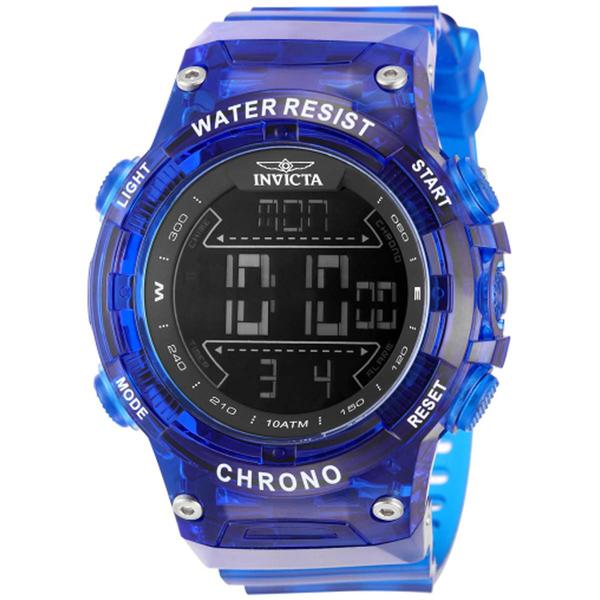 Mens Invicta Racing Blue/Black Dial Digital Watch - 49048