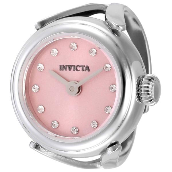 Womens Invicta Angel Pink Dial Mini Ring Quartz Watch - 49072