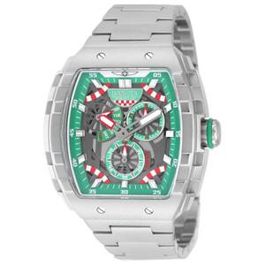 Mens Invicta Racing Green Gunmetal Dial Quartz Watch - 49219