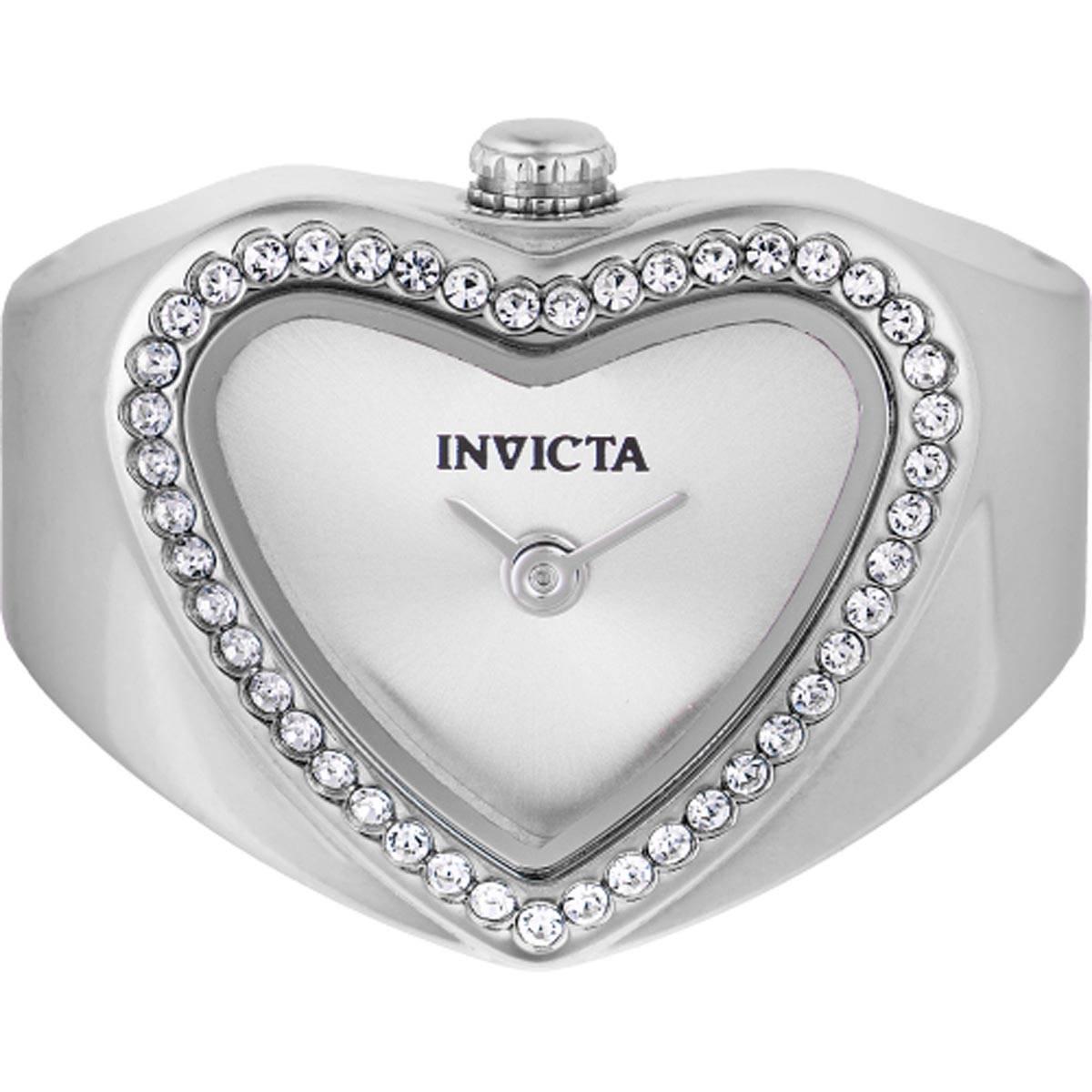 Womens Invicta Silver Dial Mini Ring Watch - 49572