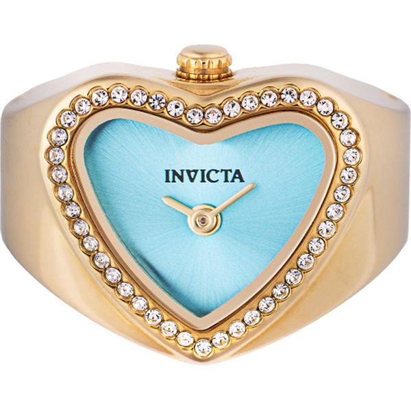 Womens Invicta Light Blue Dial Mini Ring Quartz Watch - 49576