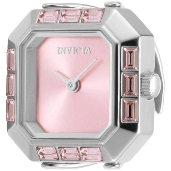 Womens Invicta Pink Dial Quartz Mini Ring Watch - 49581