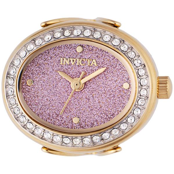 Womens Invicta Pink Dial Quartz Mini Ring Watch - 49600