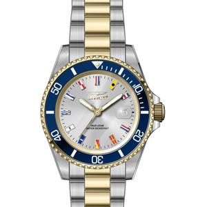 Mens Invicta Pro Diver Silver Dial Quartz Watch - 49887