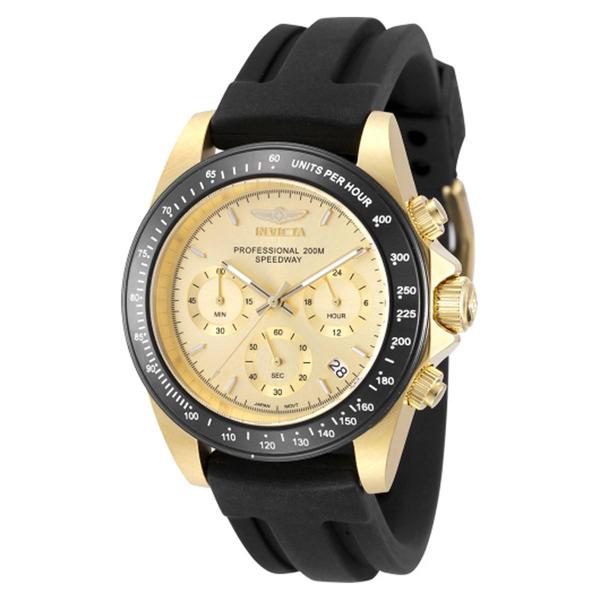 Mens Invicta Speedway Black & Gold VD53 Quartz Watch - 50761
